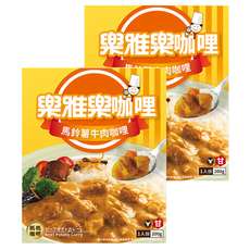 樂雅樂 馬鈴薯牛肉咖哩 200g 經典日式風味咖哩, 2盒