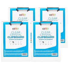 comet 透明板夾, 4個, 透明