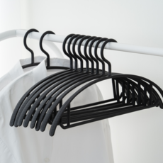 JMIL 無痕衣架, 黑色, 10個