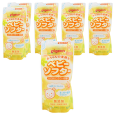 pigeon 貝親 嬰兒柔軟精 補充包, 500ml, 6包