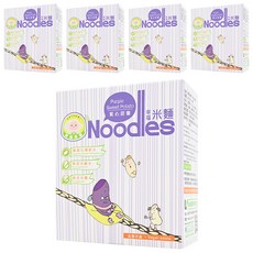 NATURMI 幸福米寶 幸福米麵 紫心甜薯 8入 Set, 台灣稻米, 無鹼水 無鹽, 8個月以上寶寶適用, 240g, 5盒