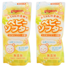 pigeon 貝親 嬰兒柔軟精 補充包, 500ml, 2包