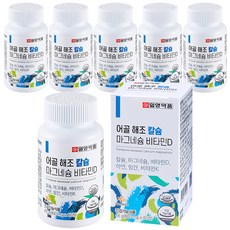 일양약품 어골 해조 칼슘 마그네슘 비타민D 비타민K, 48g, 6개