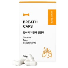 본아페티 강아지 캡슐 기능성 영양제, 60정, 호흡기/기관지, 1개