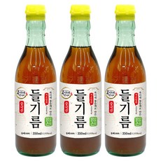 BokineMeokgeori 全粒紫蘇籽低溫壓榨溫和清澈紫蘇油, 350ml, 3個