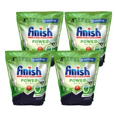 finish 洗碗錠 無香精版 洗碗機專用 70顆, 1.12kg, 4袋