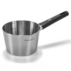 Kitchen-Art IH爐適用Retro系列不鏽鋼單柄湯鍋, 16cm, 銀色, 1個