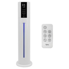 시프이컴 스마트 무드등 대용량 리모컨 타워형 복합식 가습기 9L, 화이트, CIF-TWH01