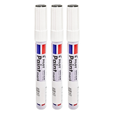 PILOT 百樂牌 SCPMB 油漆筆-黑 適用多種材質 快乾不褪色 藝術創作首選, 3入