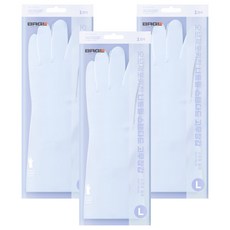 브릭글로 오브제포키친 질긴 니트릴 고무장갑 양손착용 세트, 소프트블루, 대(L), 3세트