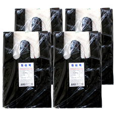 Hi-Pack HD 迷你黑色購物袋 200入, 4個