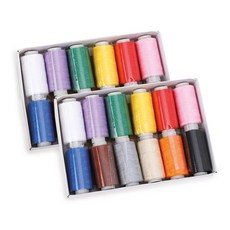 마켓플랜 溫和縫紉線 12入, 彩虹, 2套