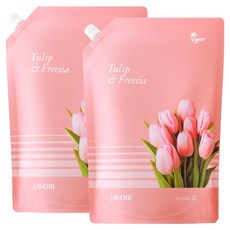 [Vegan Life] LAVOIR 高濃縮香水衣物柔軟精 鬱金香與小蒼蘭 補充包, 2L, 2個