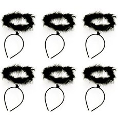 裝扮用天使光環髮箍, 黑色, 6個