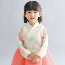 금동이 여아용 여진주보당의 한복 AW091 + 복주머니 세트