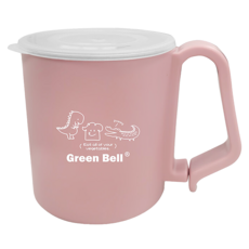 Green Bell 綠貝 兒童抗菌不鏽鋼杯 304不鏽鋼, 粉色, 210ml, 1個