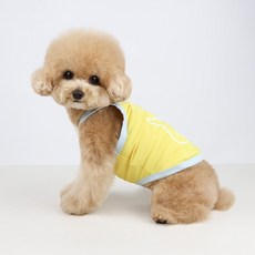 Grooming Dog 夜光印花寵物衣服, 黃色的