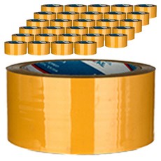 BUKWANG KOREA CHEMICALS 中型包裝封箱膠帶 40m 62mic, 黃色, 30個