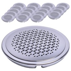 Sonjabisesang 衣櫃通風蓋 鍍鉻 10入組, 2個