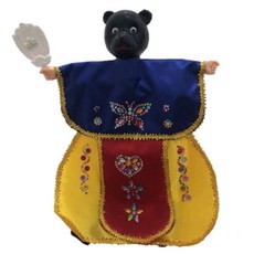 A-ONE 匯旺 動物披風布袋戲偶 台灣黑熊, 1個