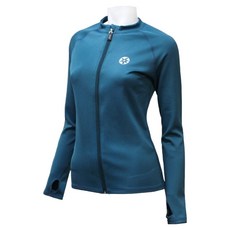 TUBE TREE 女款指洞防曬上衣 B6213, 珊瑚藍