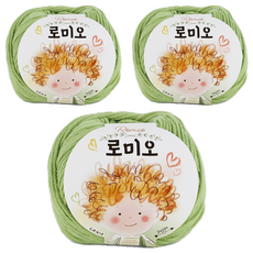 쎄비 로미오 뜨개실, 46연한쑥색, 3개