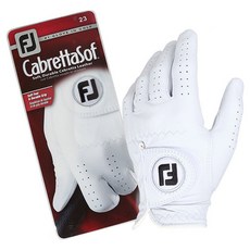 Footjoy Cabretta Soap 男士高爾夫手套, 白色, 1個