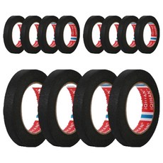 DADA 彩色紙膠帶 黑色 15 mm x 20 m, 12個