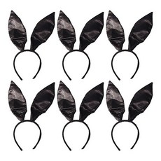 Stupid 性感兔女郎髮箍 8 x 32 cm, 黑色, 6個