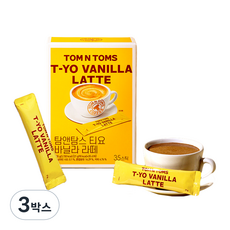 탐앤탐스 티요 바닐라 라떼, 21g, 35개입, 3박스