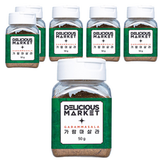 딜리셔스마켓 가람마살라 향신료 소형, 50g, 6개