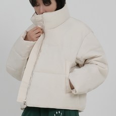 Elsso 女款立領短版鋪棉外套