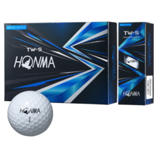 HONMA Golf 本間高爾夫 NEW Tour World TW-S 3層聚氨酯高爾夫球, 白色, 12入, 2個