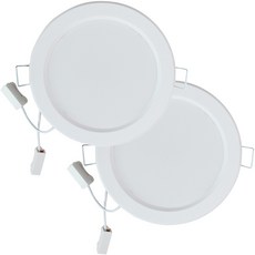 Lucia LED 防潮浴室嵌入式燈 8W 筒燈 燈泡色 9cm, 2個