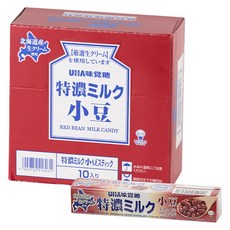 UHA 味覺糖 特濃牛奶糖 紅豆口味, 10條, 37g
