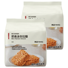 MUJI 無印良品 即食迷你拉麵 韓式泡菜風味 120g, 8包