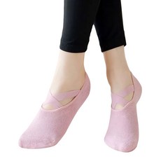 NICOFUN 愛定做 加厚毛巾底芭蕾舞鞋防滑瑜珈短女襪 FYK24YOGA07 35g