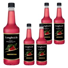 롱비치 수박향 시럽, 740ml, 5개