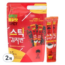 김대감 불닭맛 스틱 김자반 15p, 150g, 2개