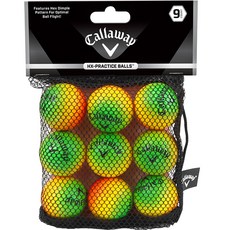 Callaway 卡拉威 高爾夫海綿練習彩球 C10322 4.2cm, 混色, 9顆, 1袋