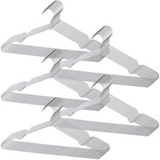 Joeun Living 成人鐵製衣架, 灰色, 50個