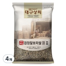 대구상회 국내산 검정 찰보리쌀, 4kg, 4개