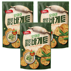 O my food 歐邁福 法式麵包餅乾 青陽辣椒美乃滋口味, 80g, 3包