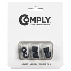 COMPLY 泡棉耳塞隔離 T-500 耳塞 3 件組 M, 17-50101-11, 黑色