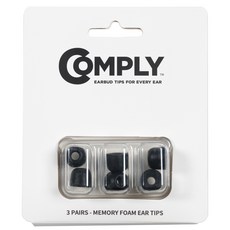 COMPLY 泡棉耳塞隔離 T-500 耳塞 3 件組 L, 17-50121-11, 黑色