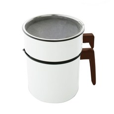 IRIS OHYAMA 愛麗思歐雅瑪 活性碳濾油壺 附濾心 H-OP1200 1200ml, 白色, 1個