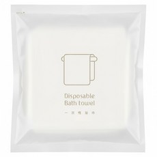 柚青春 一次性加厚加大浴巾 單色 70x140cm 獨立包裝, 白色, 1條