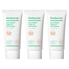 리얼베리어 시카 그린 톤업 선크림 SPF50+ PA++++, 50ml, 3개