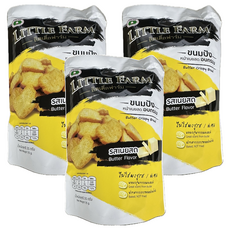 LITTLE FARM 小麵包奶油35g, 奶油風味, 35g, 3入