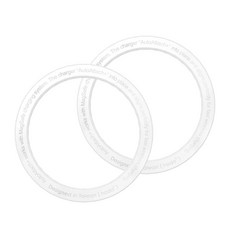 HODA 好貼 磁吸環2件組, 白色, 1組